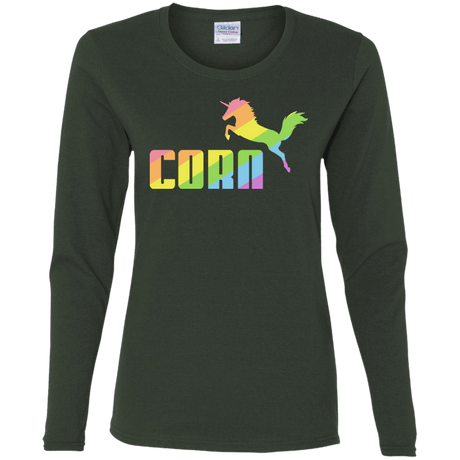 T-Shirts Forest / S Corn Women's Long Sleeve T-Shirt