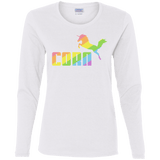 T-Shirts White / S Corn Women's Long Sleeve T-Shirt