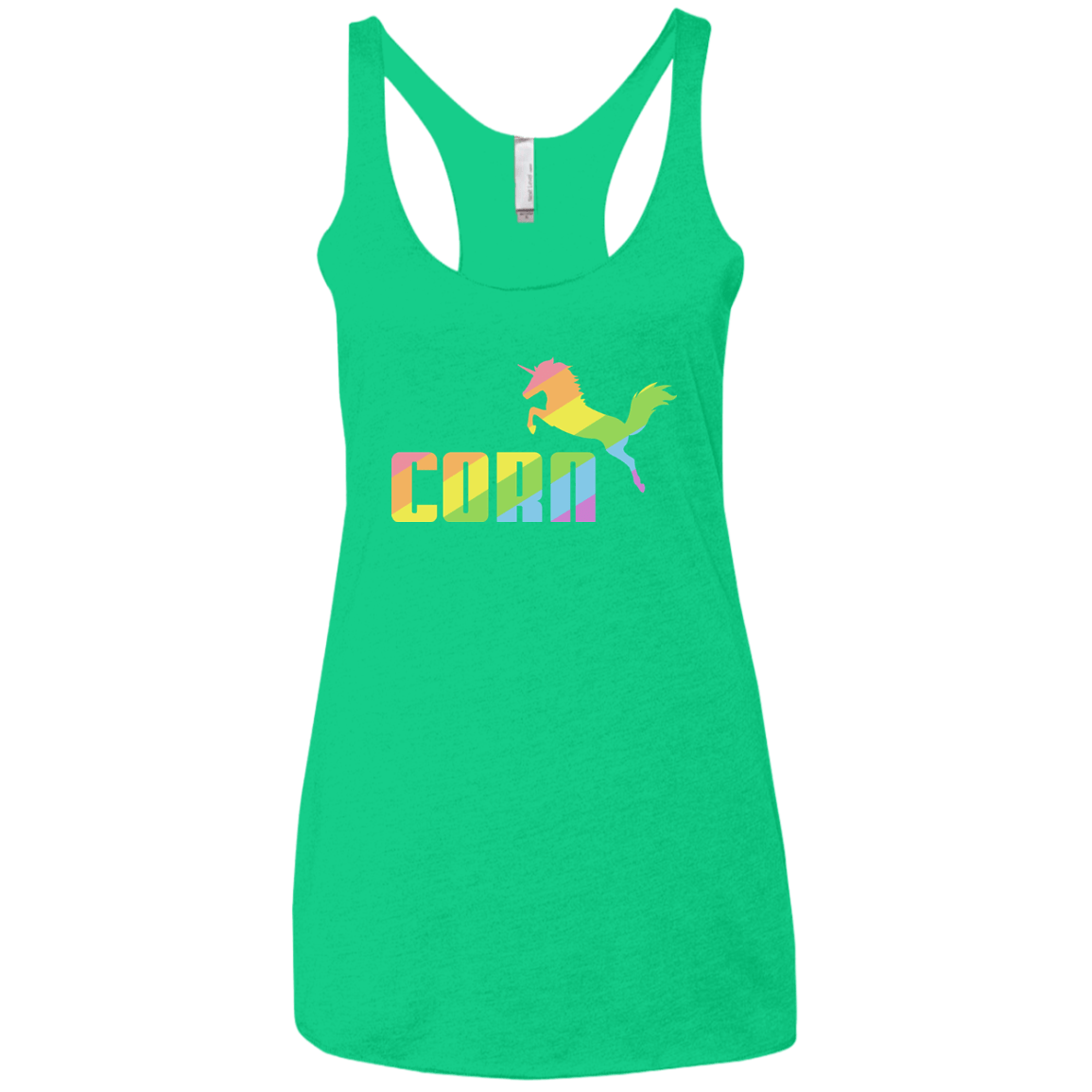 T-Shirts Envy / X-Small Corn Women's Triblend Racerback Tank
