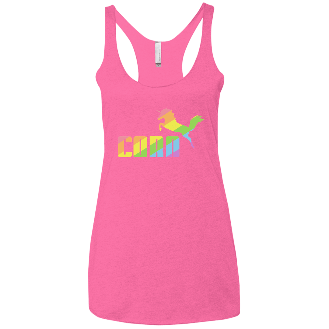 T-Shirts Vintage Pink / X-Small Corn Women's Triblend Racerback Tank