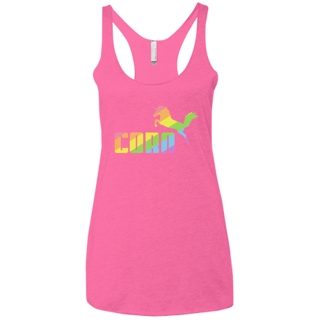 T-Shirts Vintage Pink / X-Small Corn Women's Triblend Racerback Tank