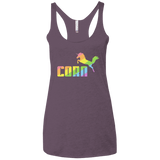 T-Shirts Vintage Purple / X-Small Corn Women's Triblend Racerback Tank