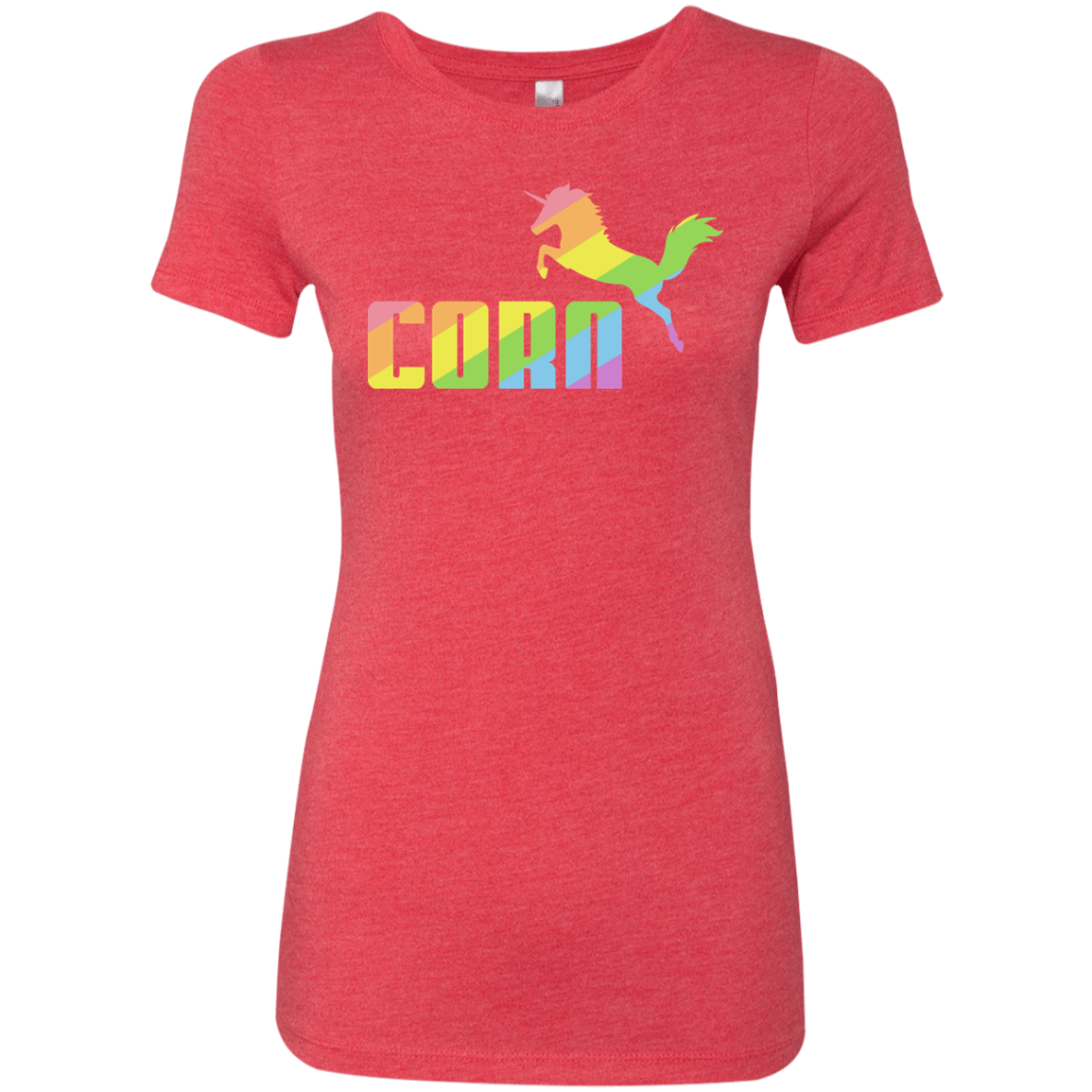 T-Shirts Vintage Red / S Corn Women's Triblend T-Shirt