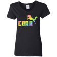 T-Shirts Black / S Corn Women's V-Neck T-Shirt