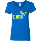 T-Shirts Royal / S Corn Women's V-Neck T-Shirt
