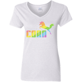 T-Shirts White / S Corn Women's V-Neck T-Shirt