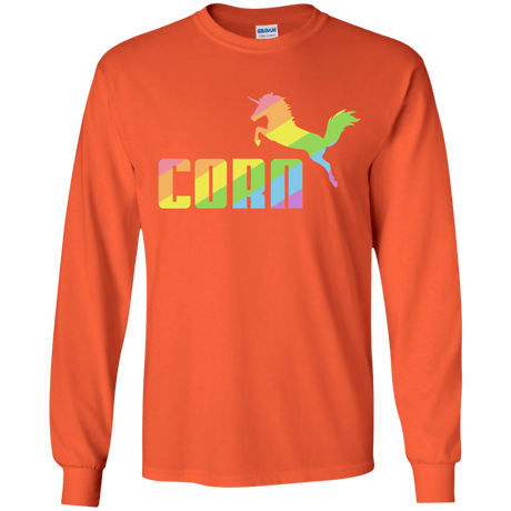 T-Shirts Orange / YS Corn Youth Long Sleeve T-Shirt