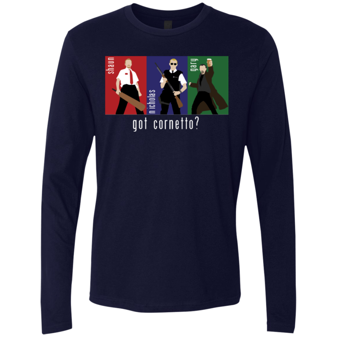 T-Shirts Midnight Navy / Small Cornetto Men's Premium Long Sleeve