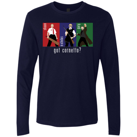 T-Shirts Midnight Navy / Small Cornetto Men's Premium Long Sleeve
