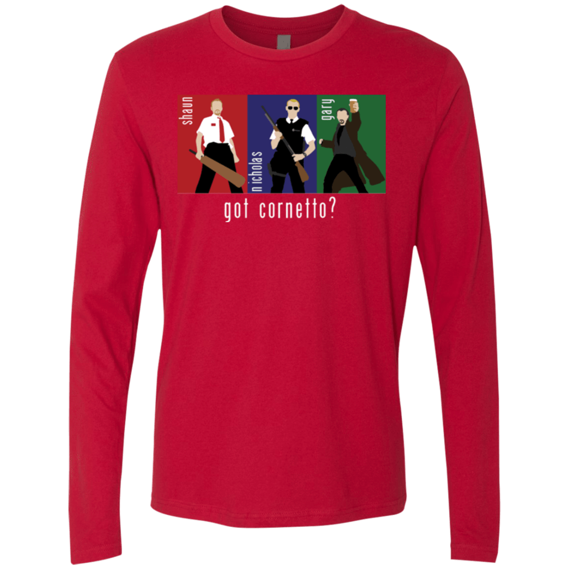 T-Shirts Red / Small Cornetto Men's Premium Long Sleeve