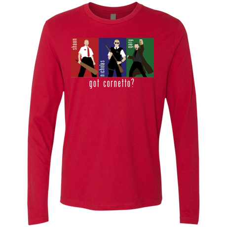 T-Shirts Red / Small Cornetto Men's Premium Long Sleeve