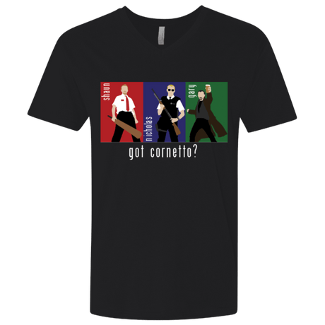 T-Shirts Black / X-Small Cornetto Men's Premium V-Neck
