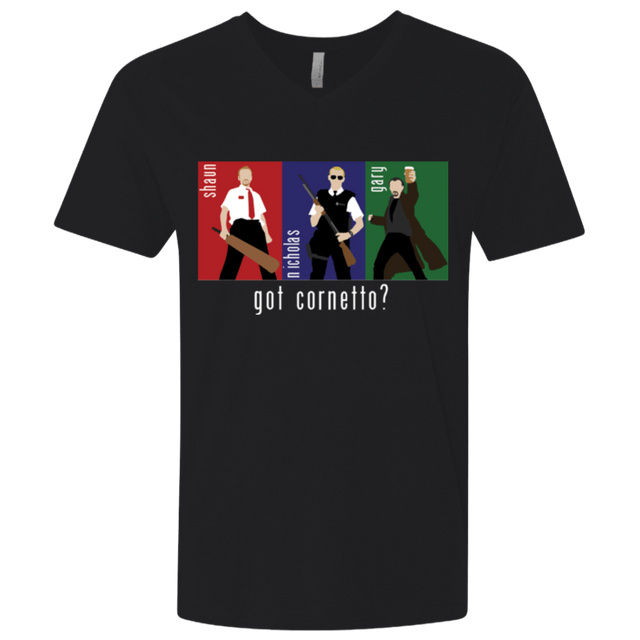 T-Shirts Black / X-Small Cornetto Men's Premium V-Neck