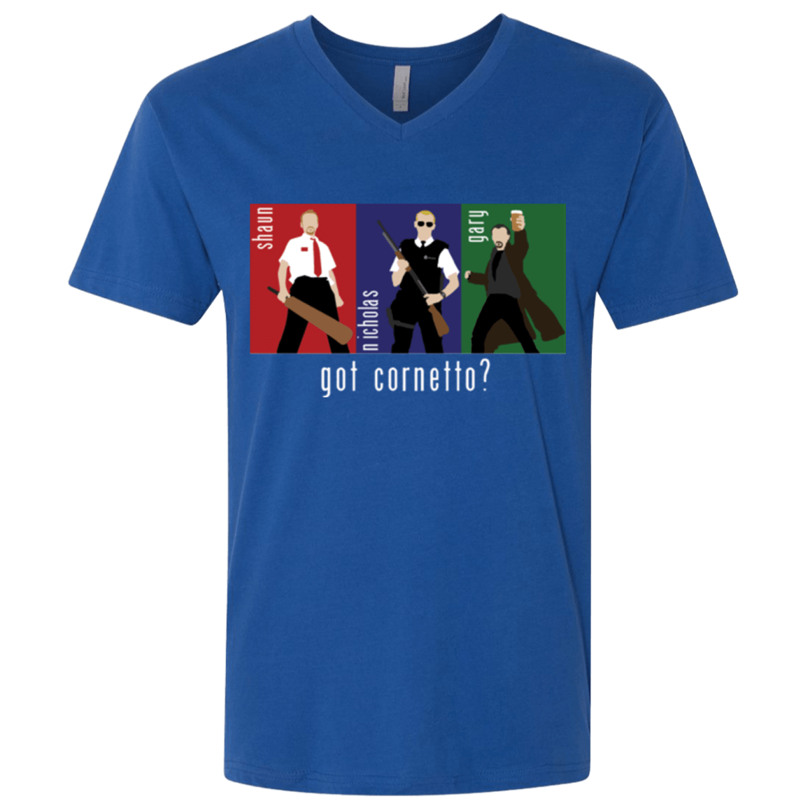 T-Shirts Royal / X-Small Cornetto Men's Premium V-Neck