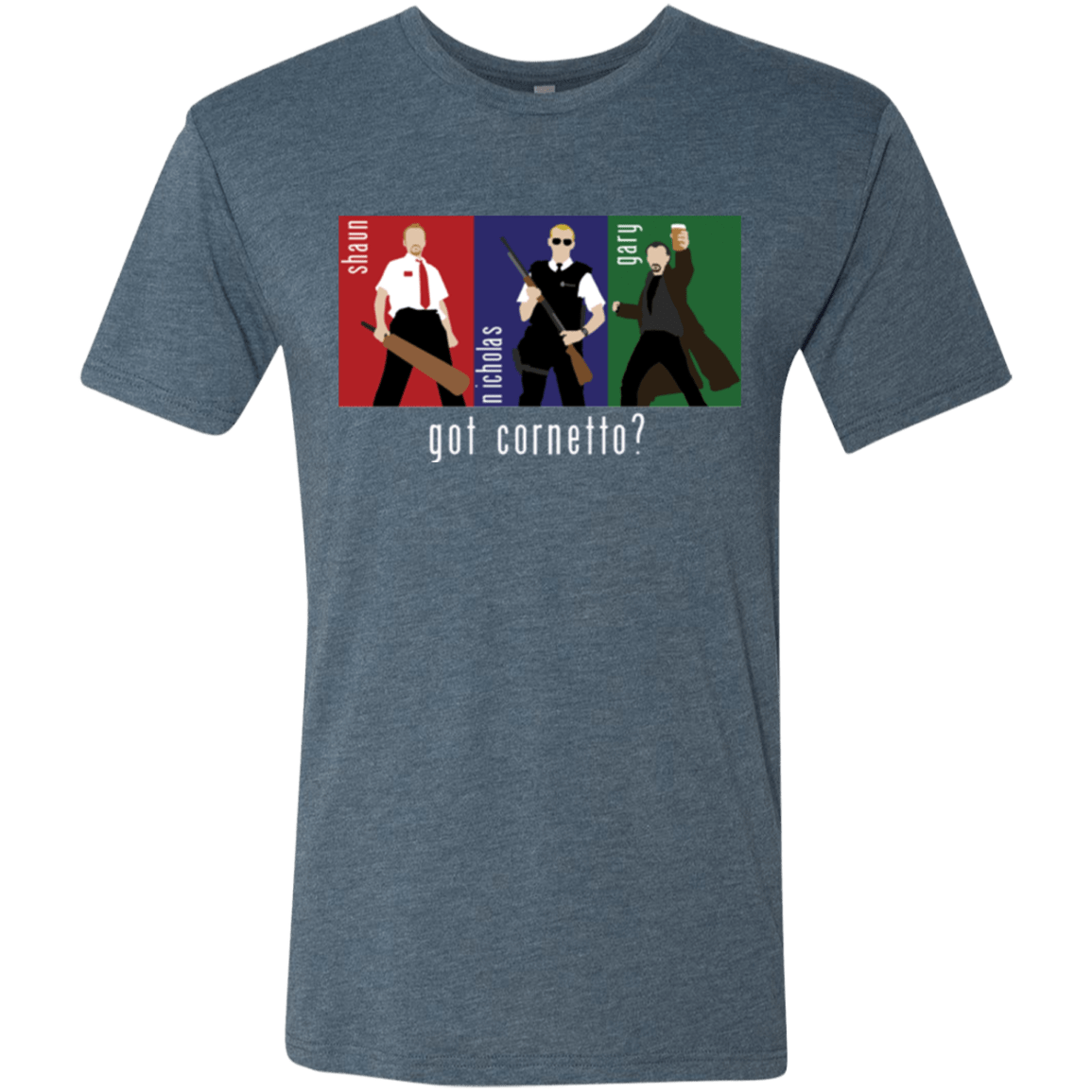 T-Shirts Indigo / Small Cornetto Men's Triblend T-Shirt