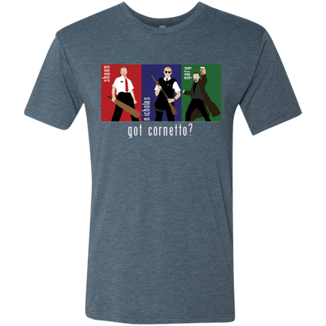 T-Shirts Indigo / Small Cornetto Men's Triblend T-Shirt