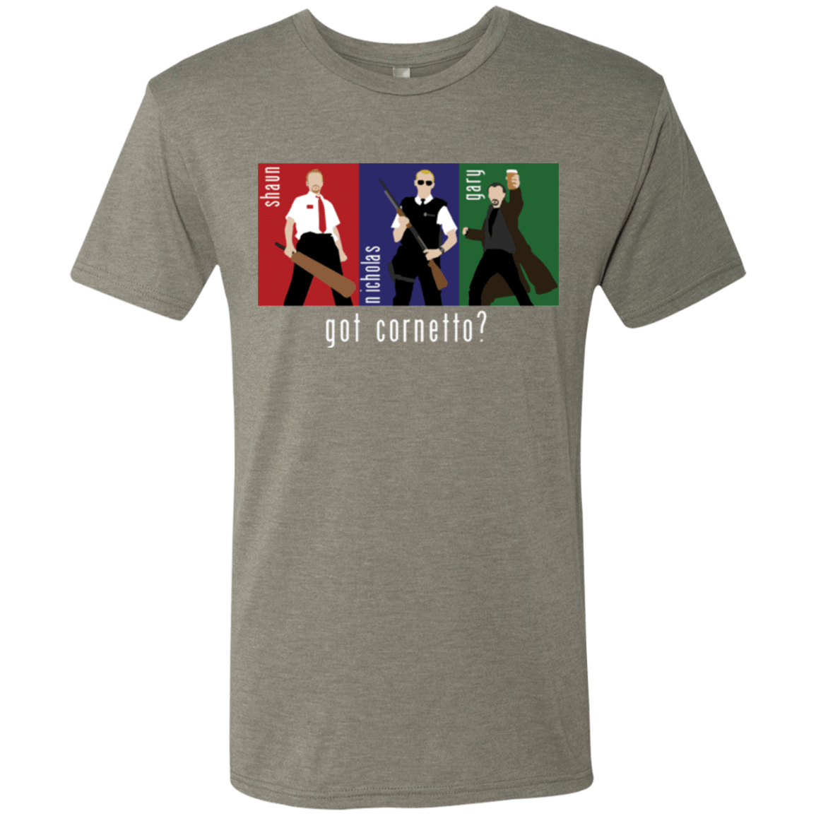 T-Shirts Venetian Grey / Small Cornetto Men's Triblend T-Shirt