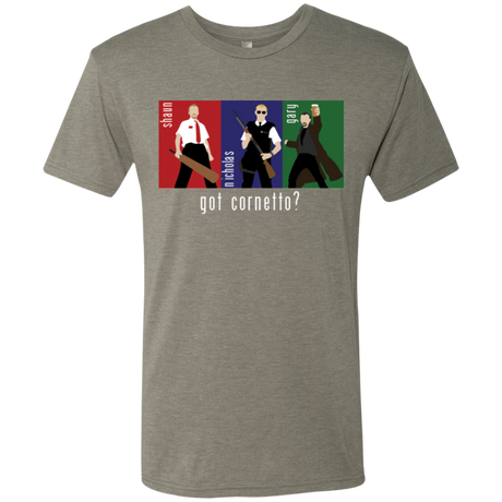 T-Shirts Venetian Grey / Small Cornetto Men's Triblend T-Shirt