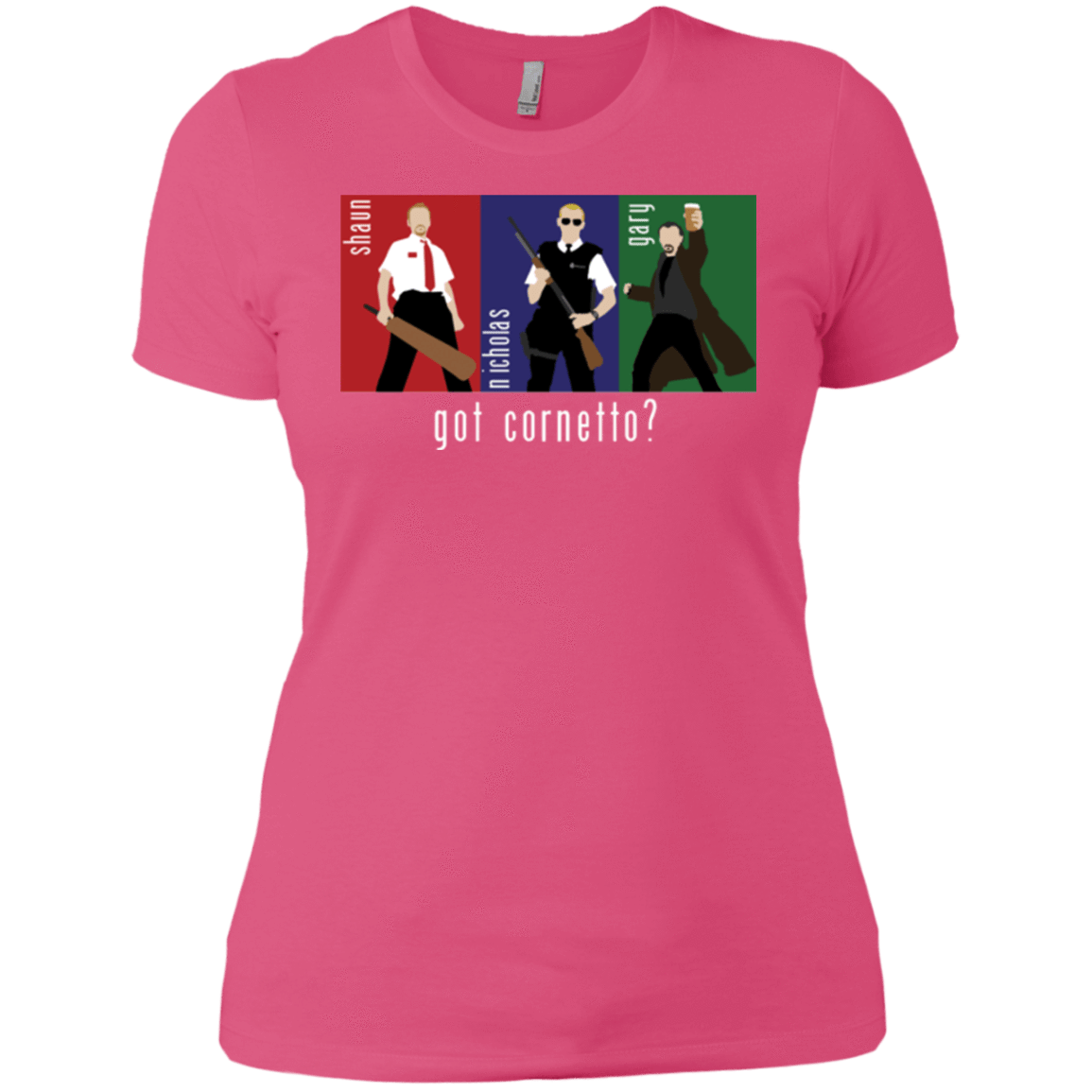 T-Shirts Hot Pink / X-Small Cornetto Women's Premium T-Shirt