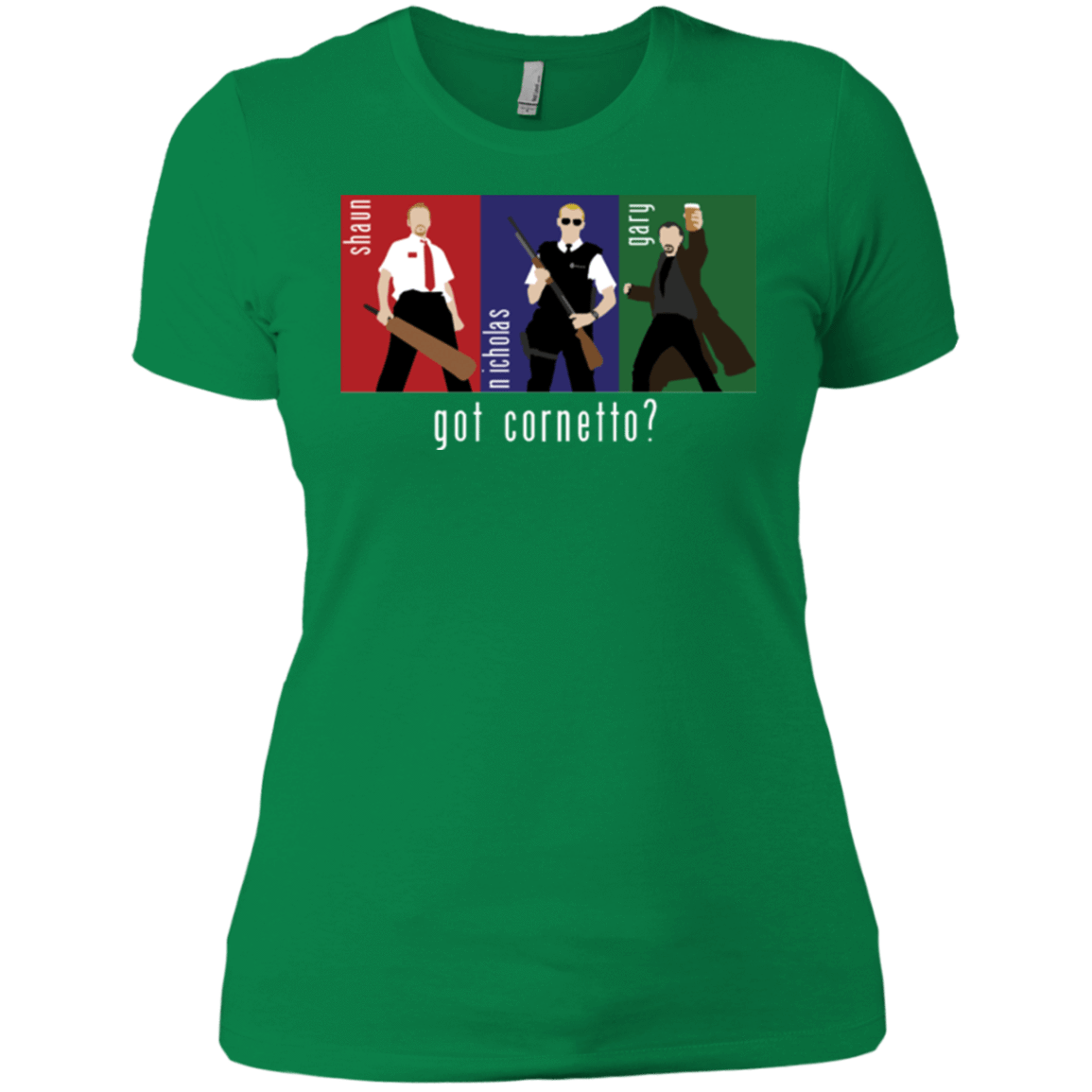 T-Shirts Kelly Green / X-Small Cornetto Women's Premium T-Shirt