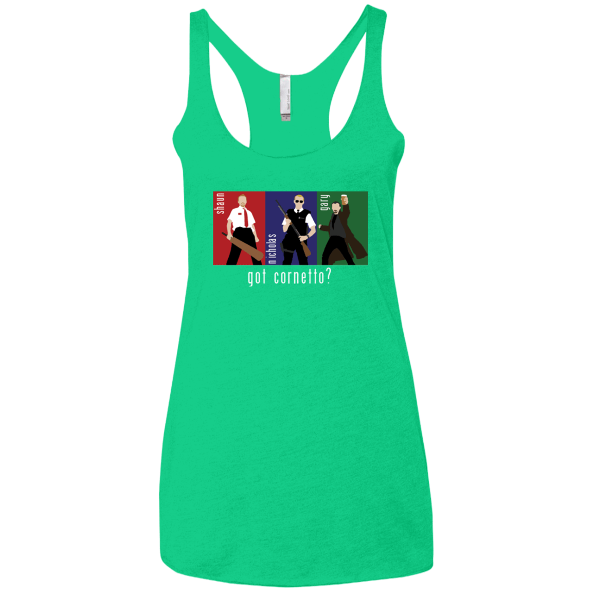 T-Shirts Envy / X-Small Cornetto Women's Triblend Racerback Tank