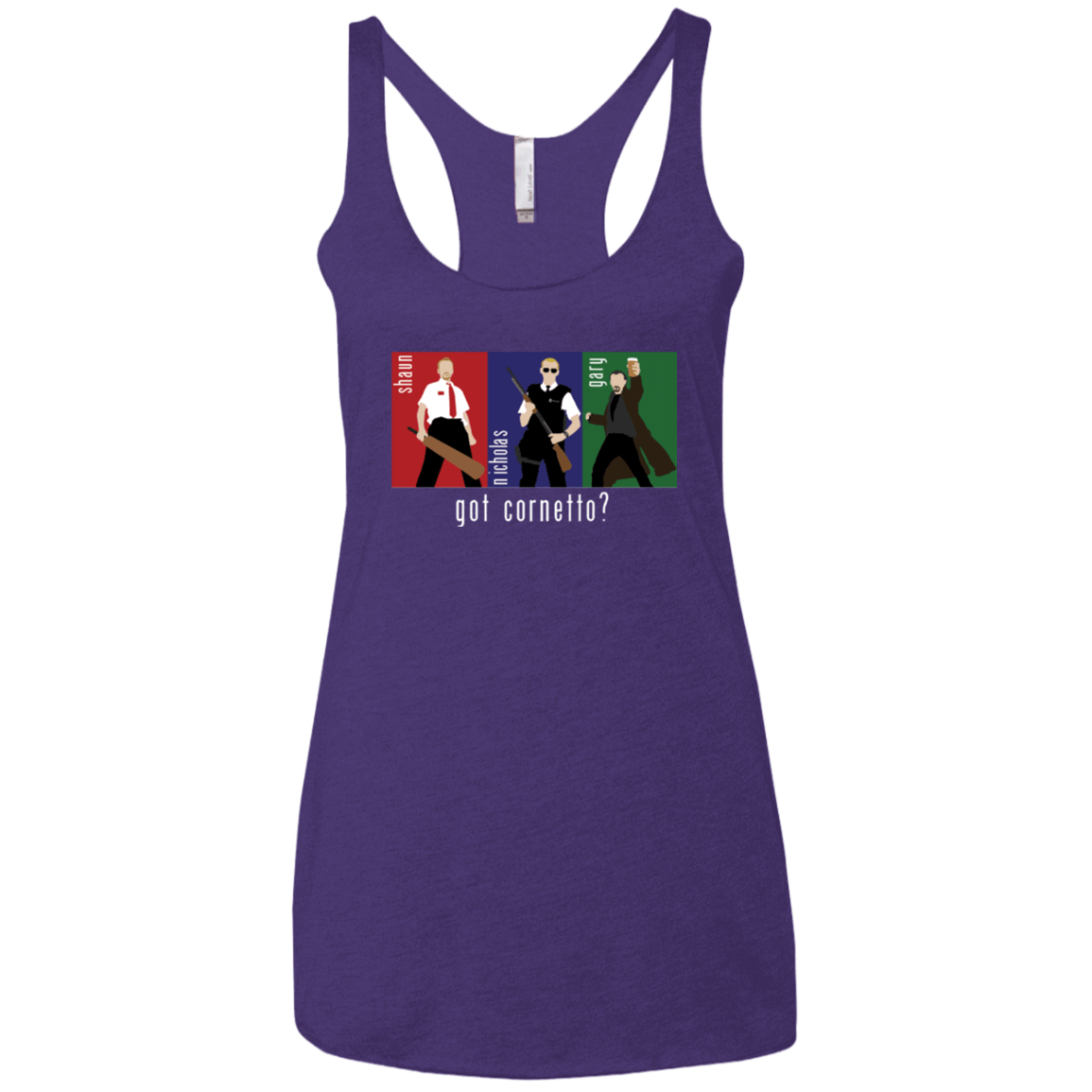 T-Shirts Purple / X-Small Cornetto Women's Triblend Racerback Tank