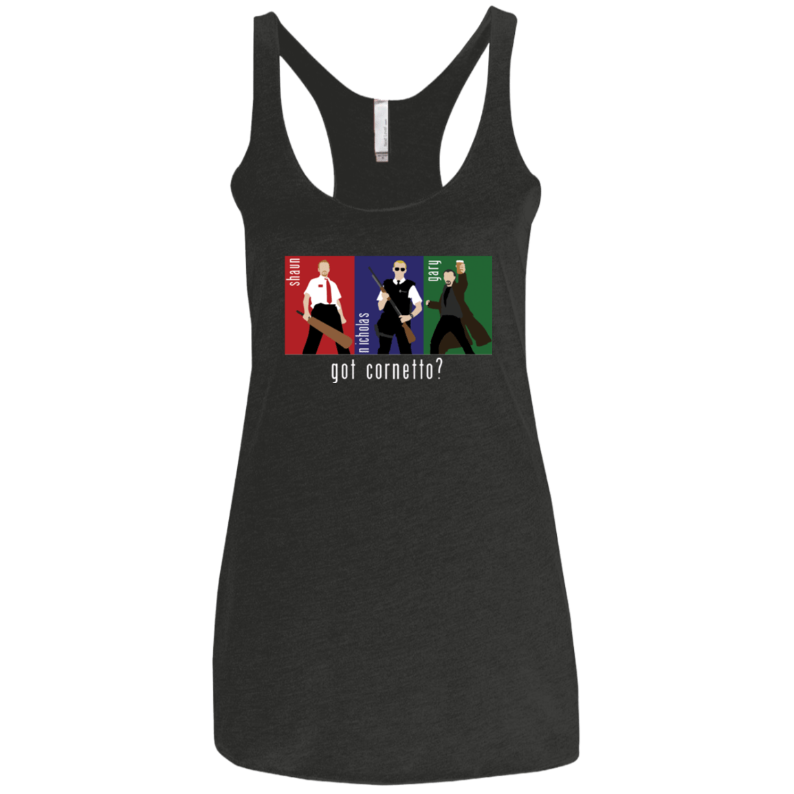 T-Shirts Vintage Black / X-Small Cornetto Women's Triblend Racerback Tank