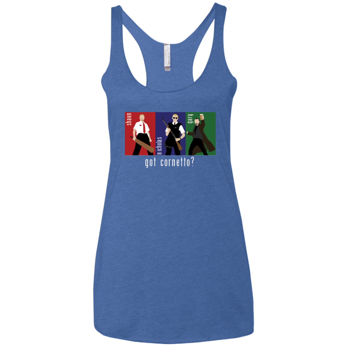 T-Shirts Vintage Royal / X-Small Cornetto Women's Triblend Racerback Tank