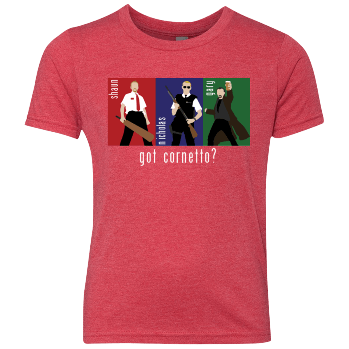 T-Shirts Vintage Red / YXS Cornetto Youth Triblend T-Shirt