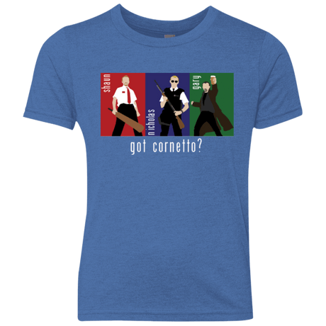 T-Shirts Vintage Royal / YXS Cornetto Youth Triblend T-Shirt