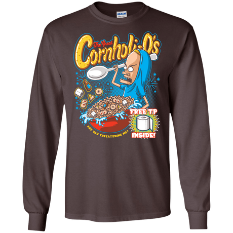 T-Shirts Dark Chocolate / S Cornholi-O's Men's Long Sleeve T-Shirt