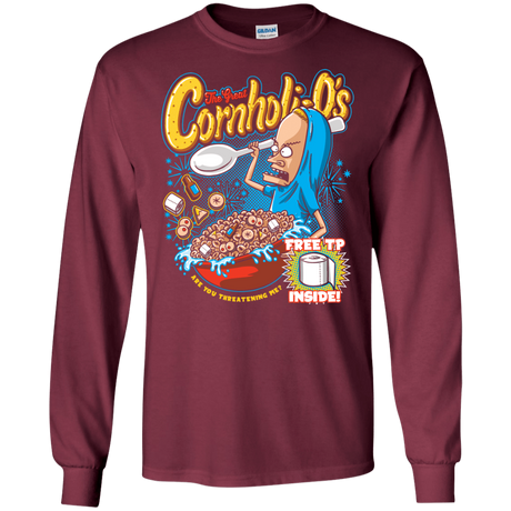 T-Shirts Maroon / S Cornholi-O's Men's Long Sleeve T-Shirt
