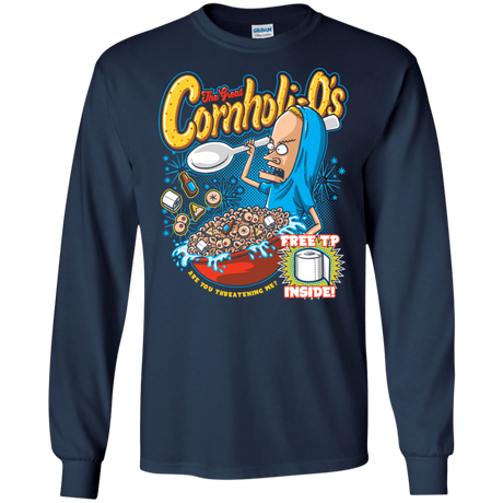 T-Shirts Navy / S Cornholi-O's Men's Long Sleeve T-Shirt