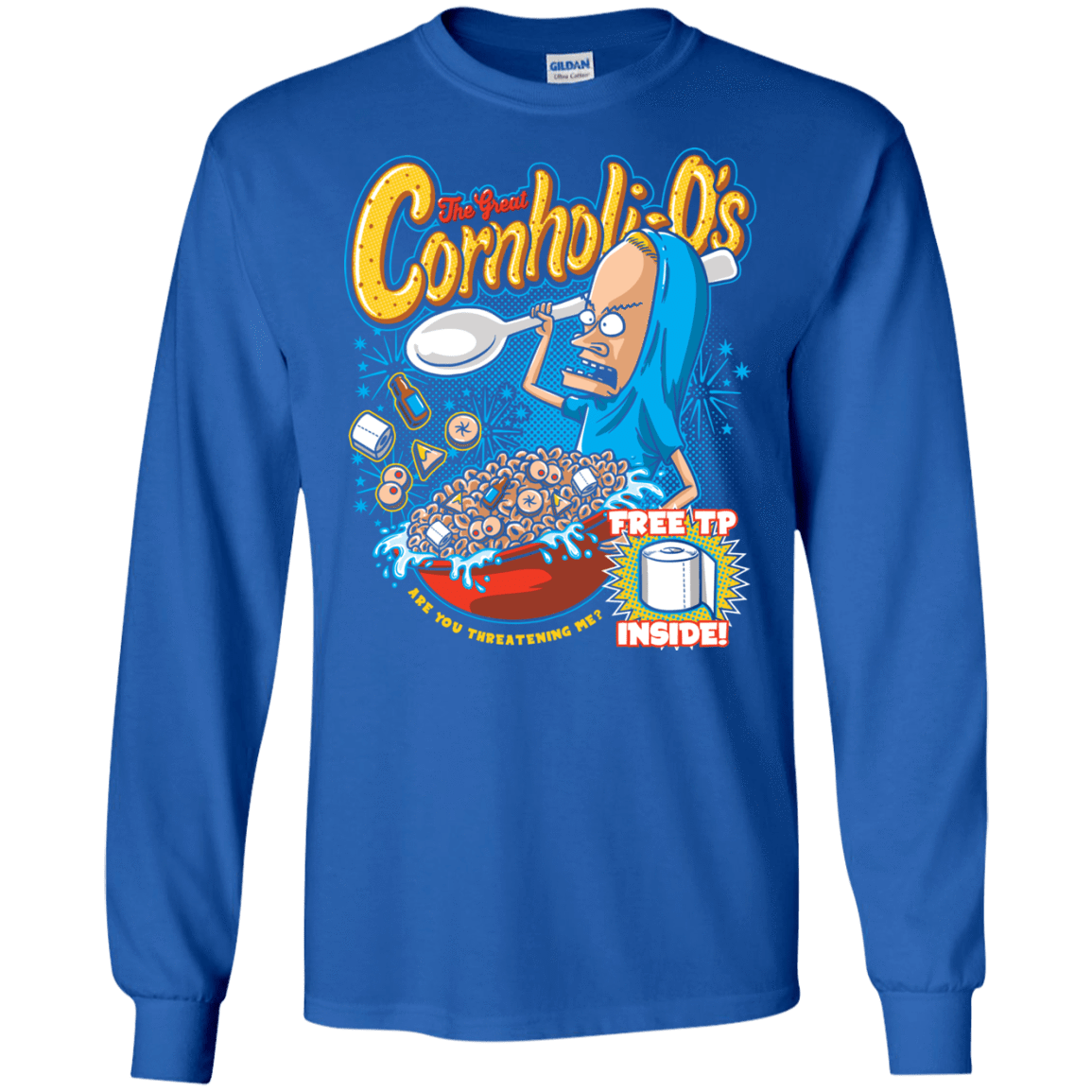 T-Shirts Royal / S Cornholi-O's Men's Long Sleeve T-Shirt