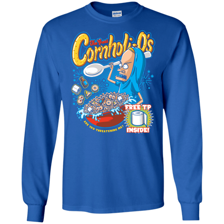 T-Shirts Royal / S Cornholi-O's Men's Long Sleeve T-Shirt