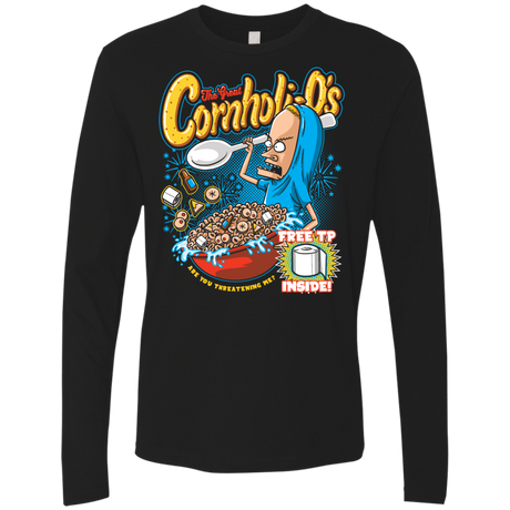 T-Shirts Black / S Cornholi-O's Men's Premium Long Sleeve