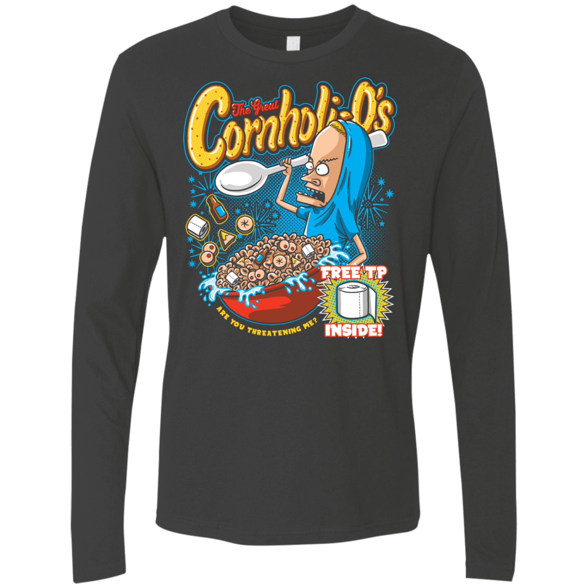 T-Shirts Heavy Metal / S Cornholi-O's Men's Premium Long Sleeve