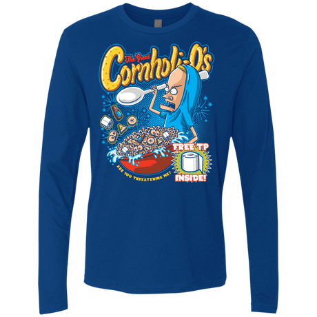 T-Shirts Royal / S Cornholi-O's Men's Premium Long Sleeve