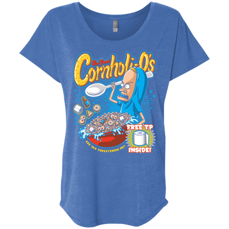 T-Shirts Vintage Royal / X-Small Cornholi-O's Triblend Dolman Sleeve