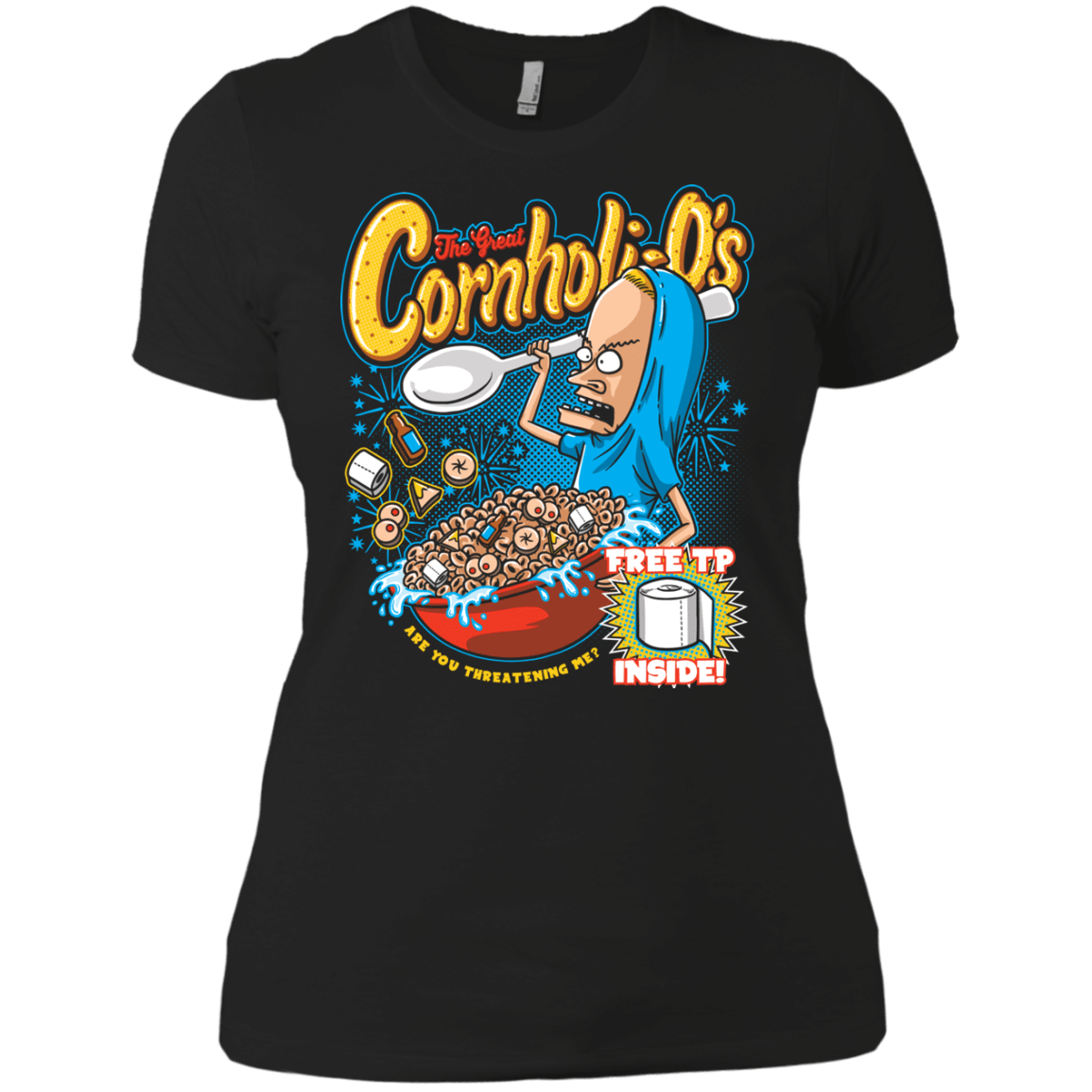 T-Shirts Black / X-Small Cornholi-O's Women's Premium T-Shirt