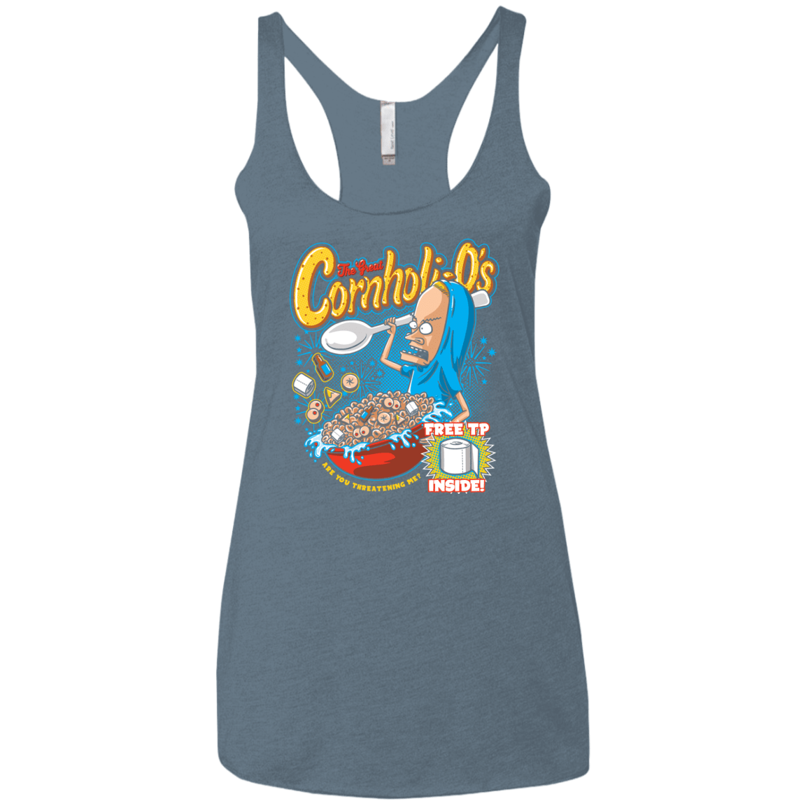 Cornholi-O's Women's Triblend Racerback Tank