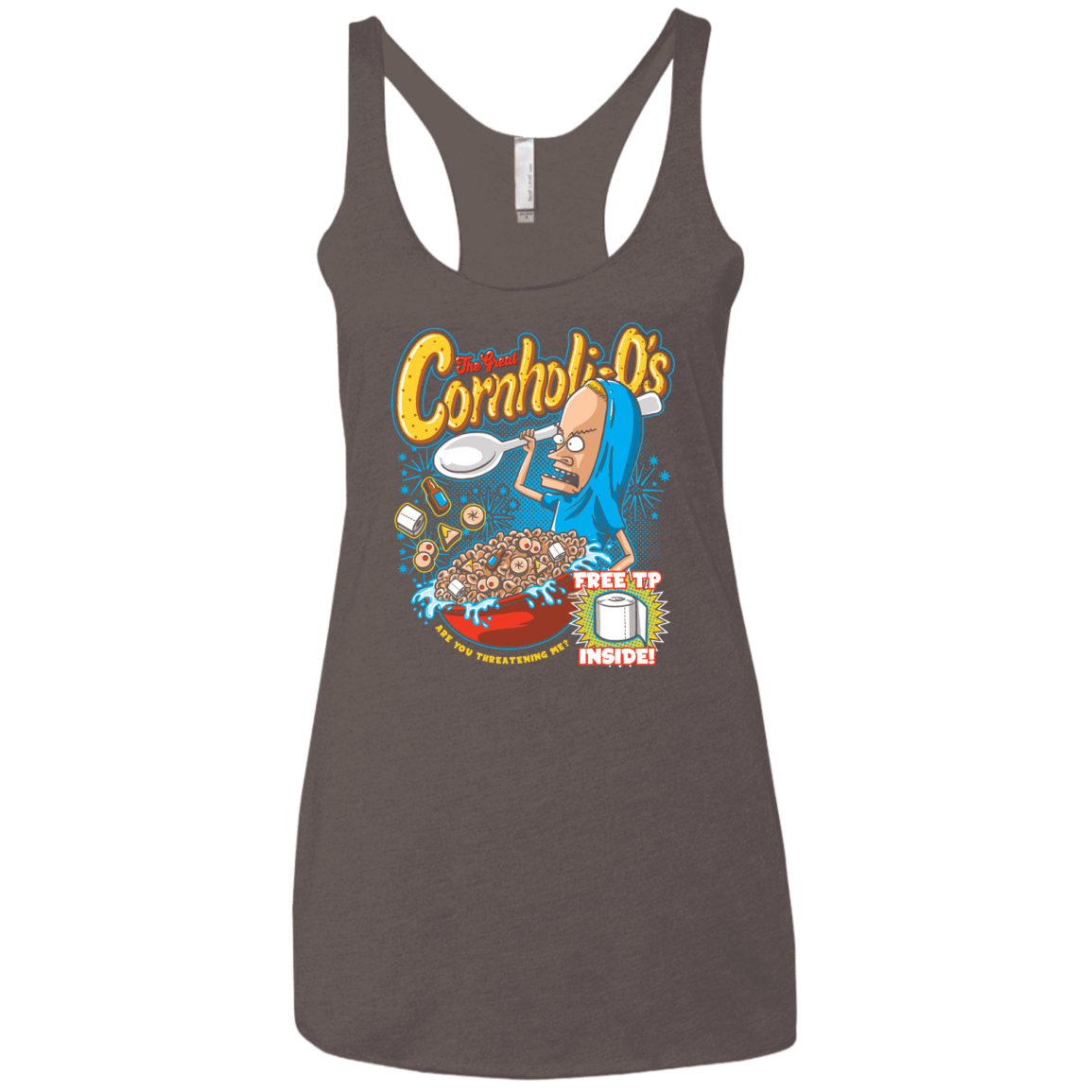 Cornholi-O's Women's Triblend Racerback Tank