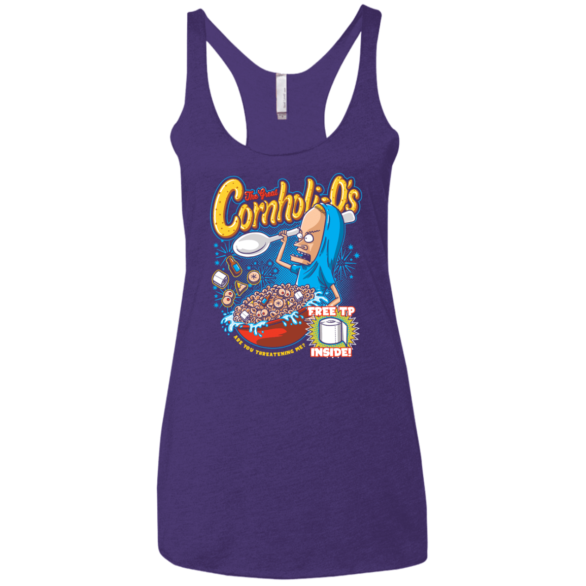 Cornholi-O's Women's Triblend Racerback Tank