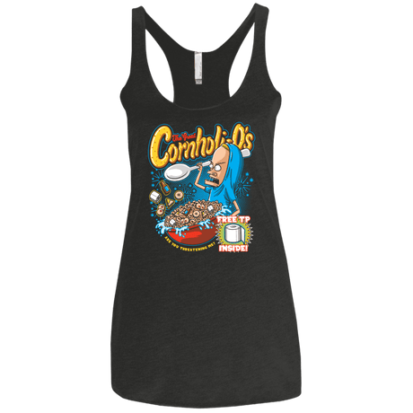 T-Shirts Vintage Black / X-Small Cornholi-O's Women's Triblend Racerback Tank