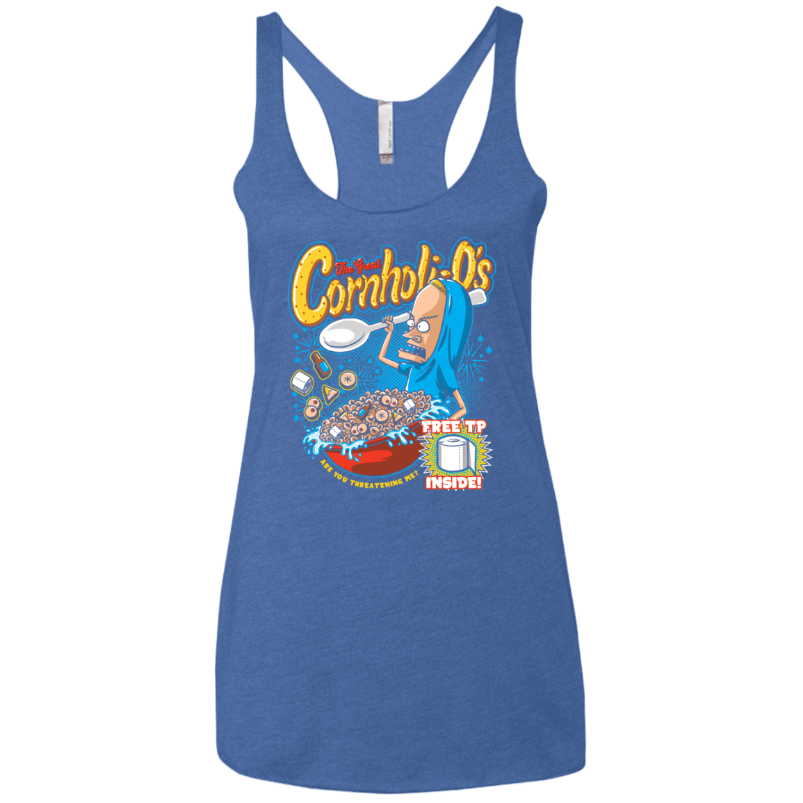 Cornholi-O's Women's Triblend Racerback Tank