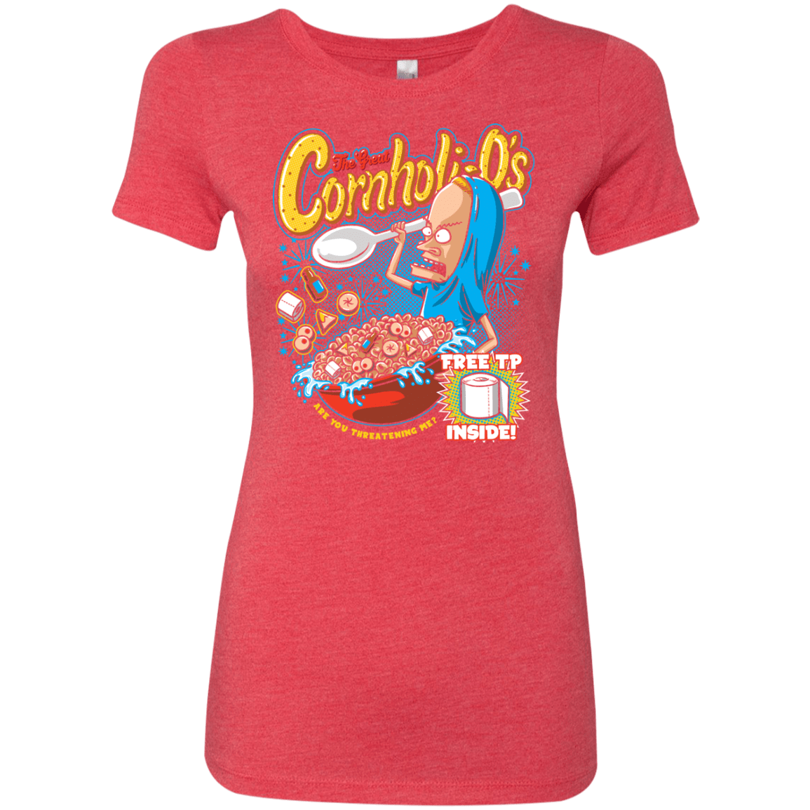 T-Shirts Vintage Red / S Cornholi-O's Women's Triblend T-Shirt