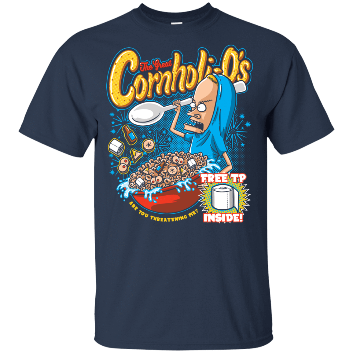 T-Shirts Navy / YXS Cornholi-O's Youth T-Shirt