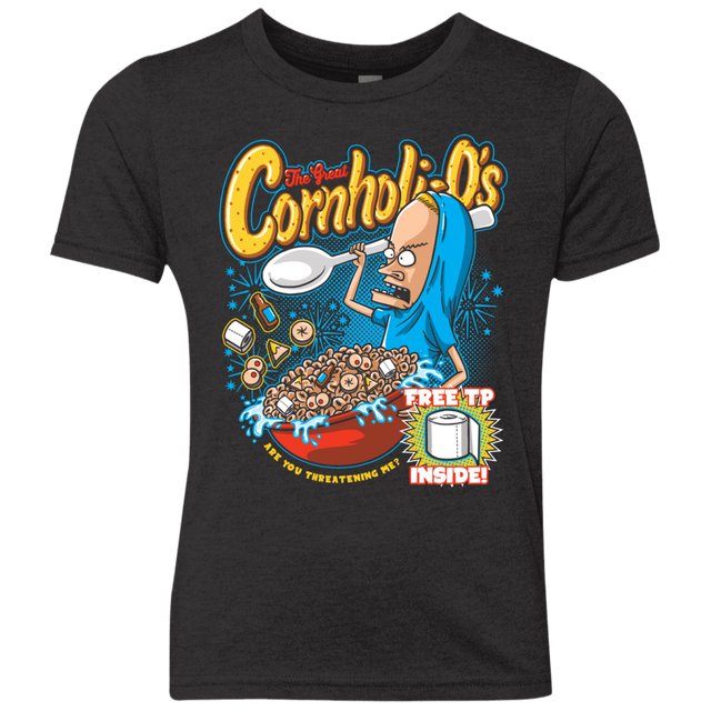 T-Shirts Vintage Black / YXS Cornholi-O's Youth Triblend T-Shirt