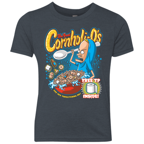 T-Shirts Vintage Navy / YXS Cornholi-O's Youth Triblend T-Shirt