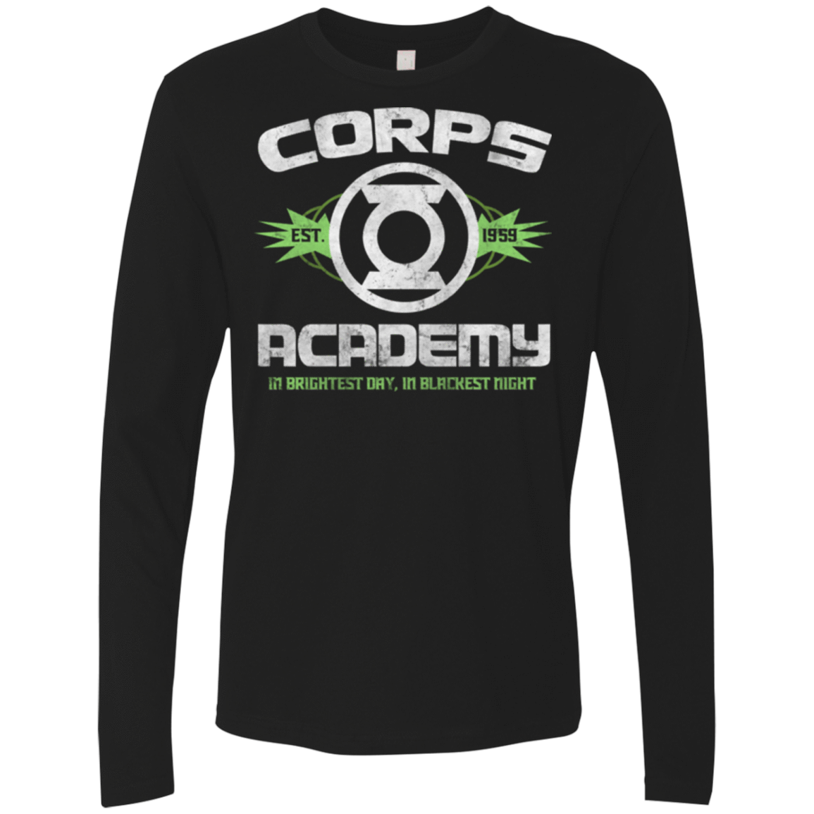 T-Shirts Black / Small Corps Academy Men's Premium Long Sleeve